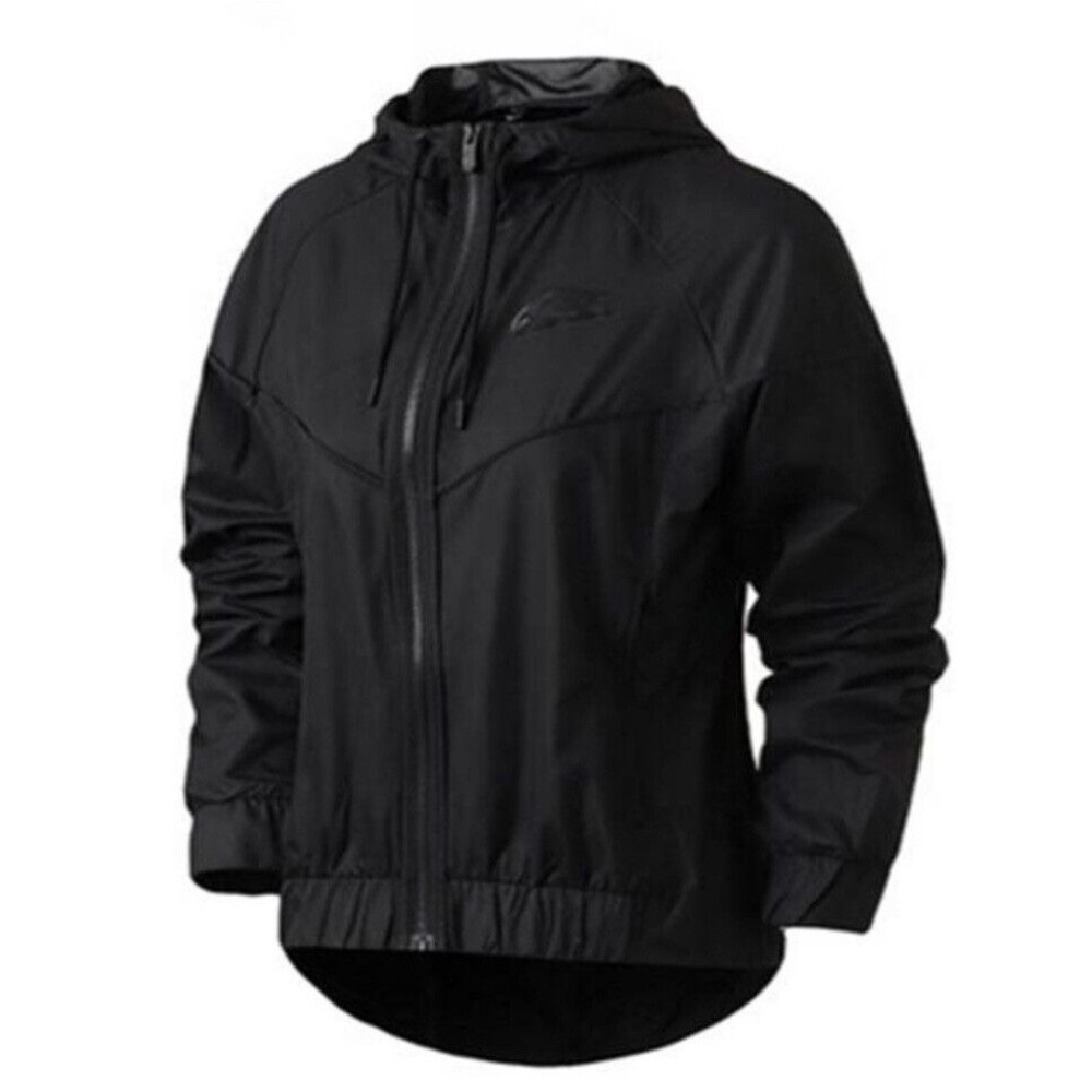 Nike Zip-Up Windbreaker Jacket - Black - Plus Size 2X